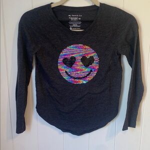 Kids' Charcoal Emoji Sweater